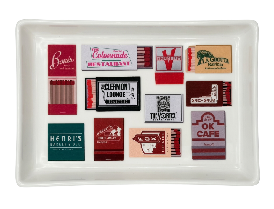 Vintage Atlanta Restaurants Ceramic Tray