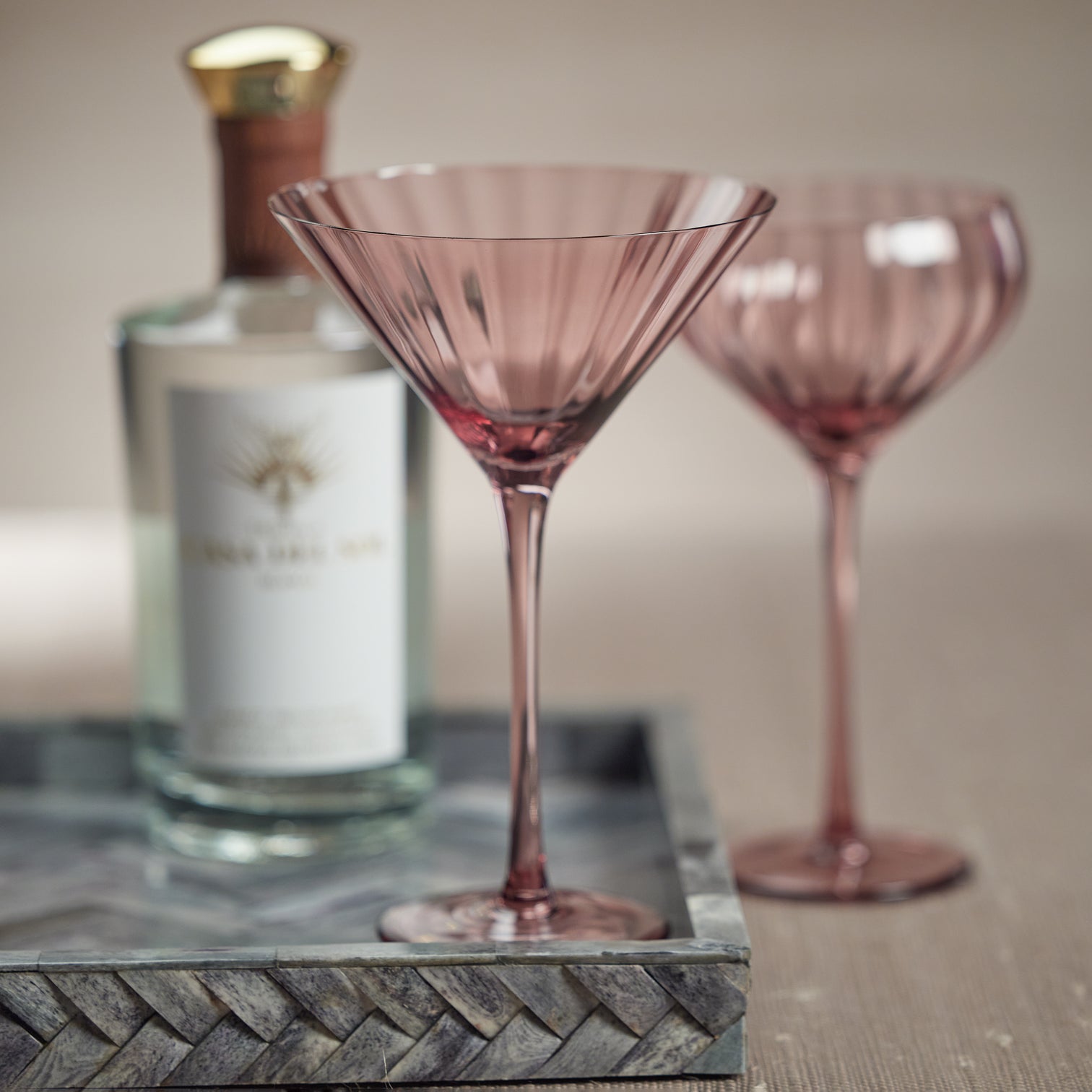 Madeleine Optic Martini Glass