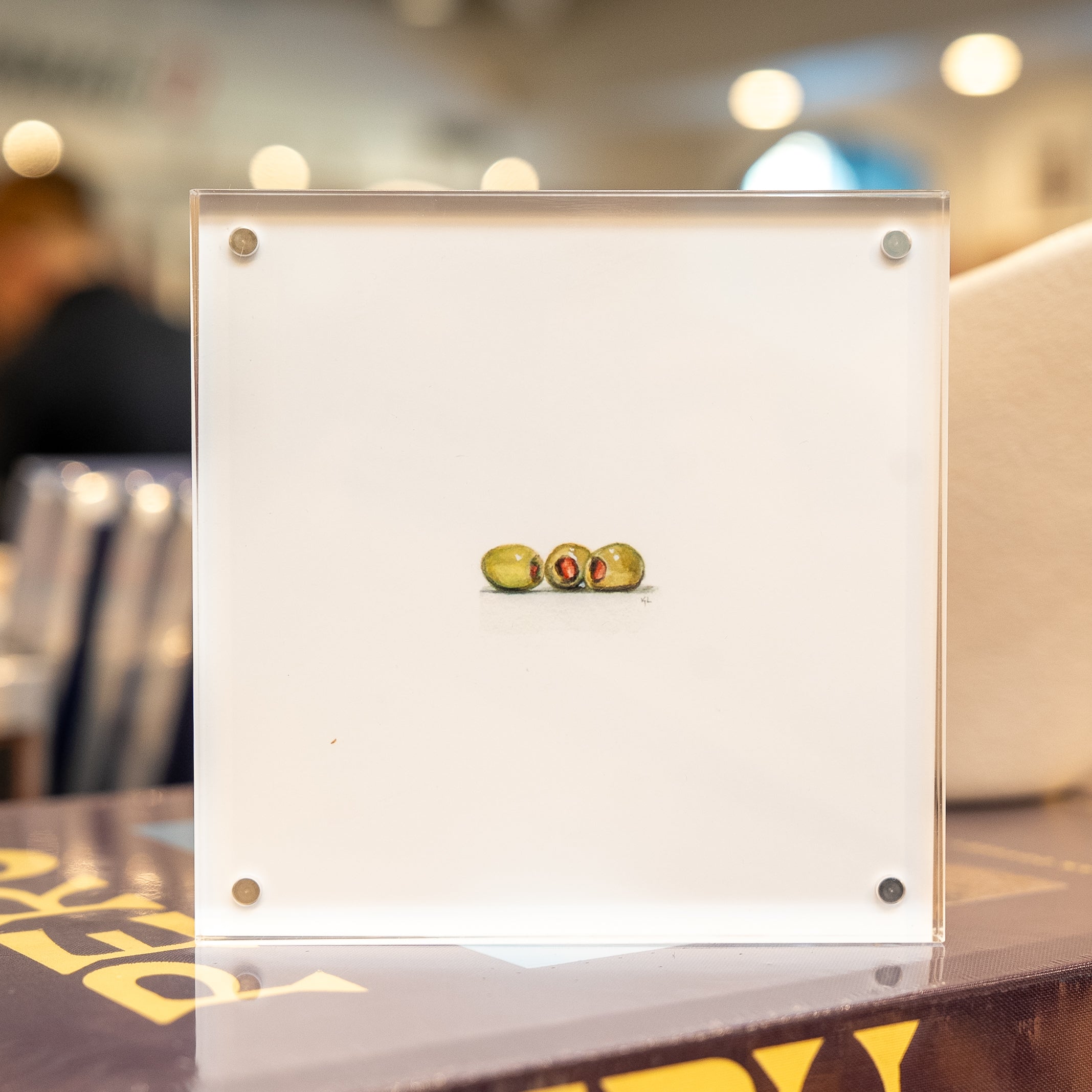 Olives Miniature Watercolor Painting