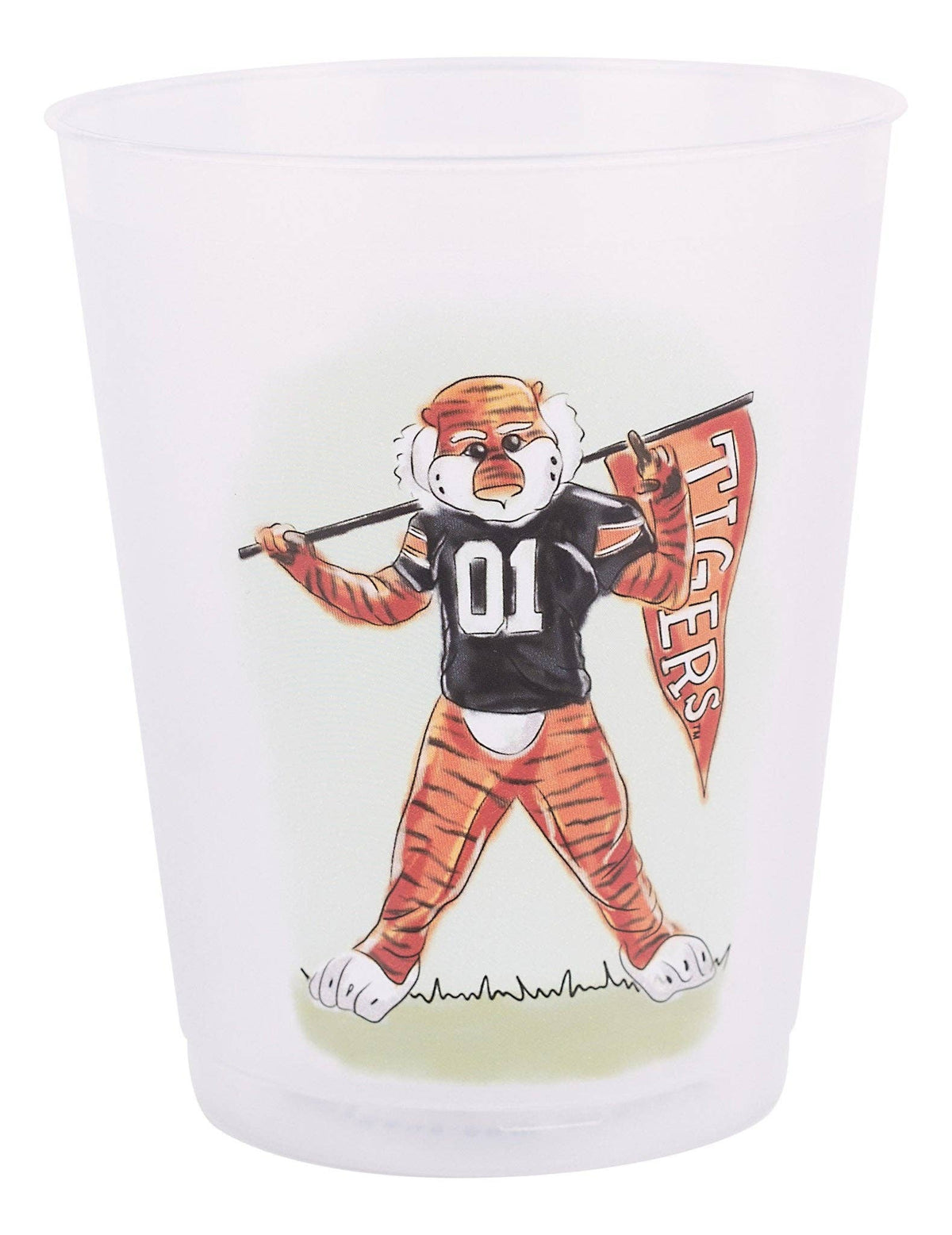 Auburn Mascot Frosted Cups - Set of 8