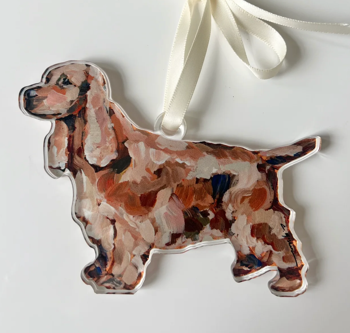 English Springer Spaniel Acrylic Ornament