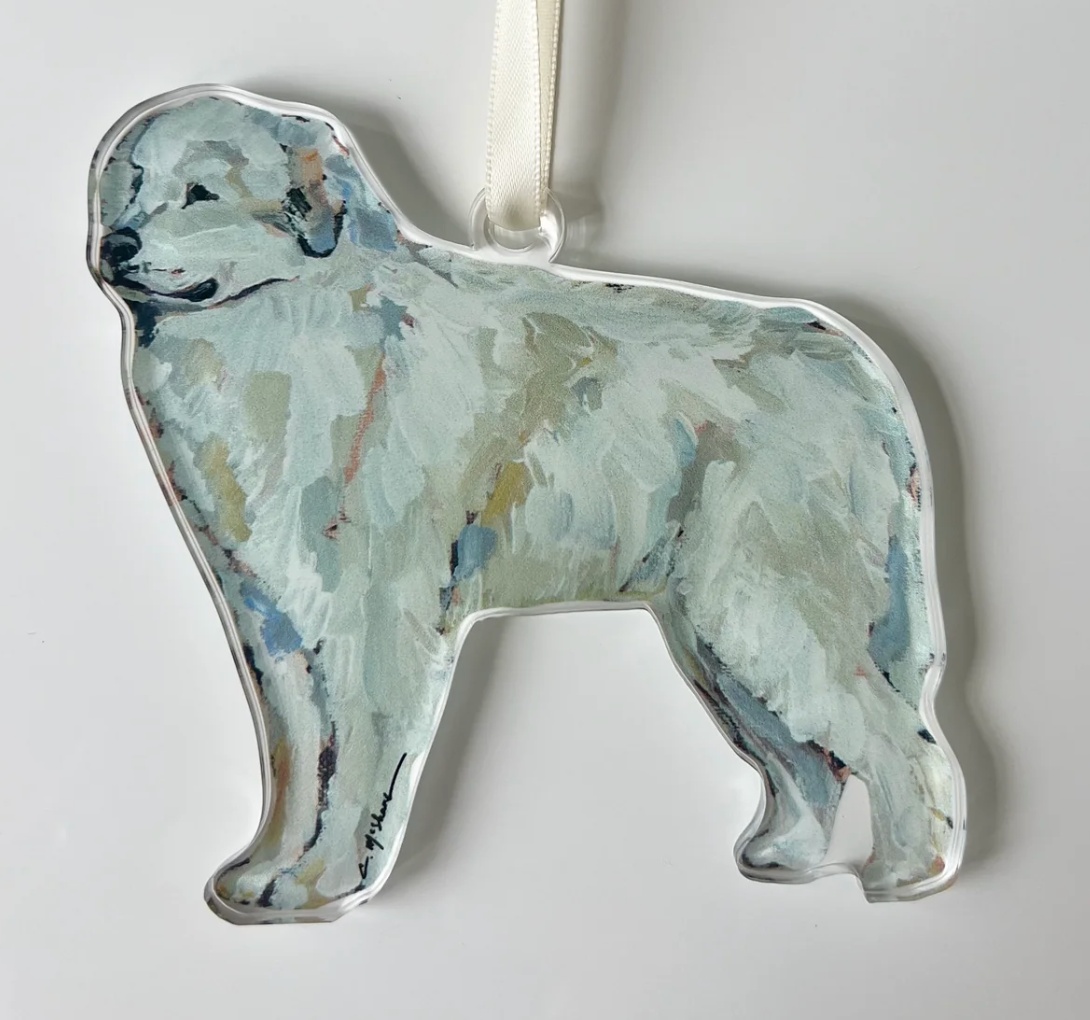 Great White Pyrenese Acrylic Ornament