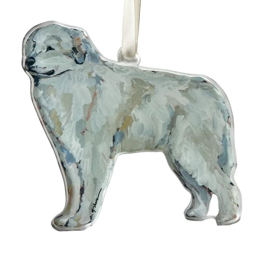 Great White Pyrenese Acrylic Ornament