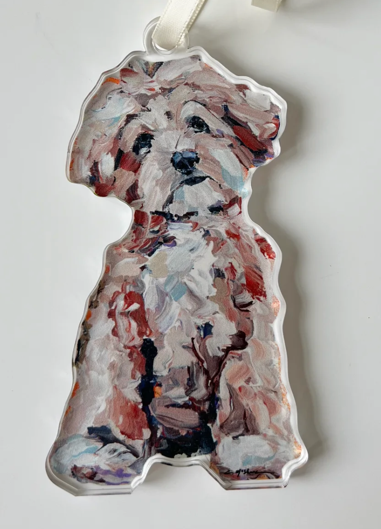 Maltipoo Apricot Acrylic Ornament