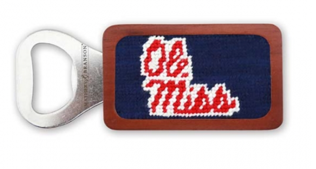 Smathers & Branson Needlepoint Ole Miss Bottle Opener