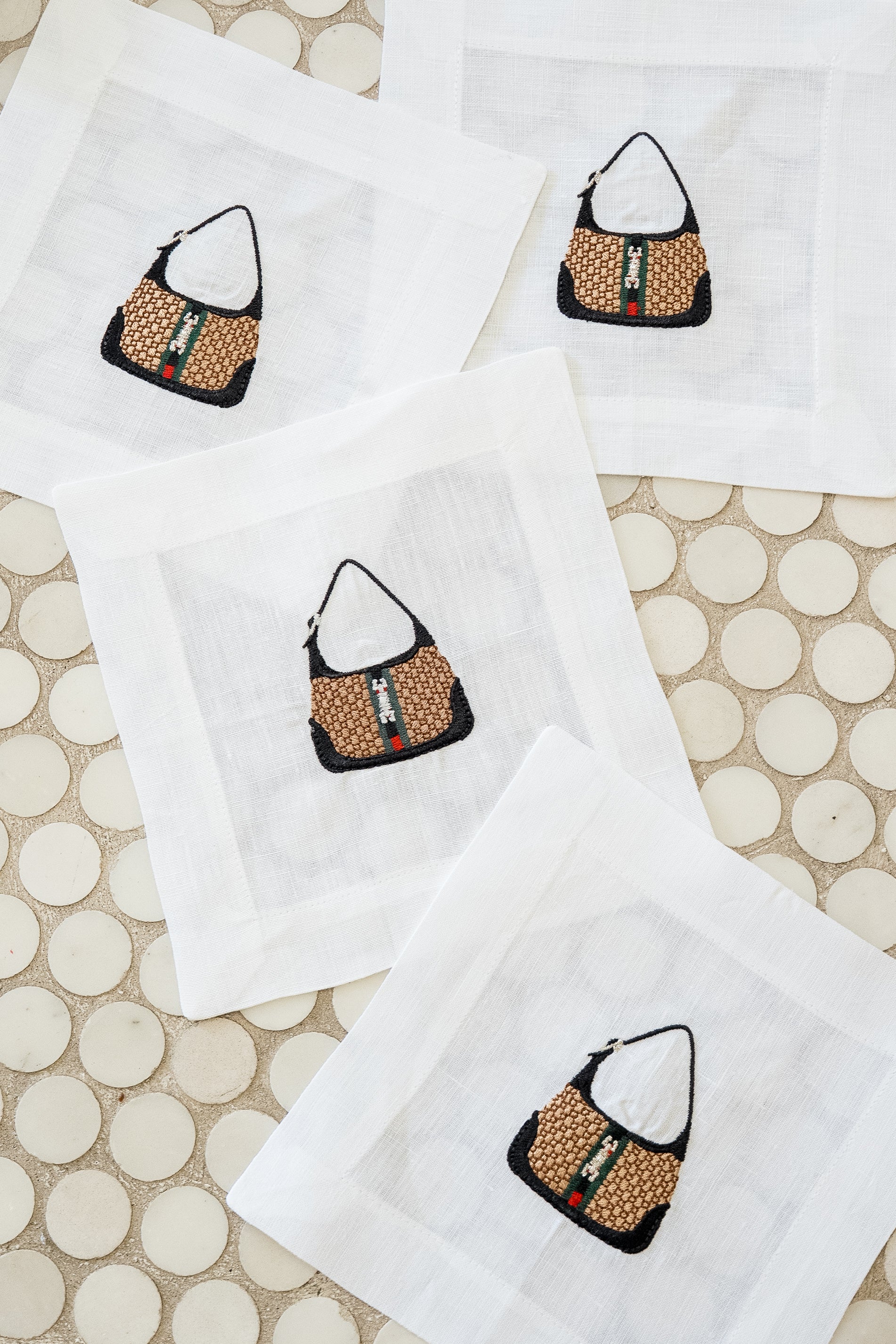 Gucci Handbag Cocktail Napkins