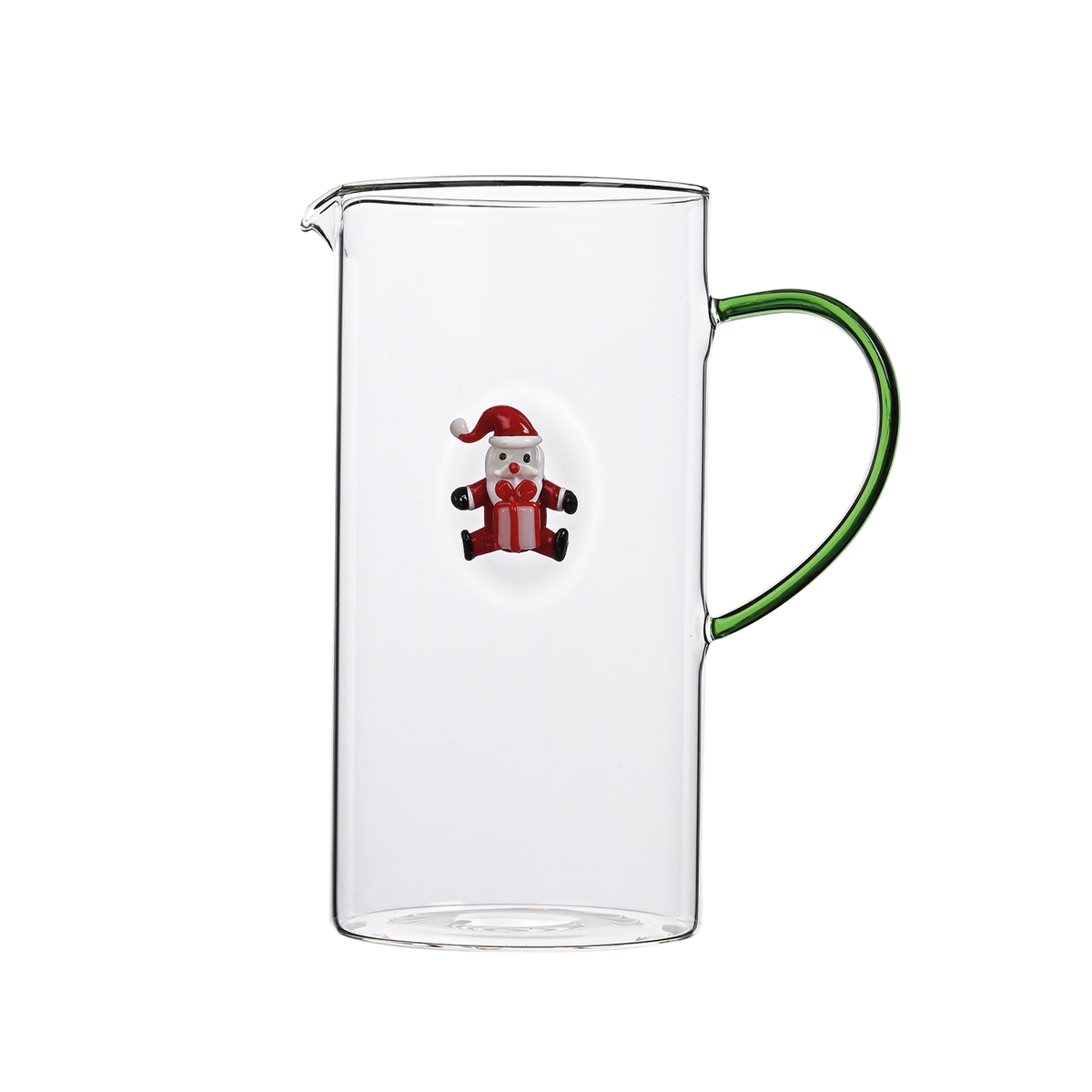 3D Santa Glass Pitcher