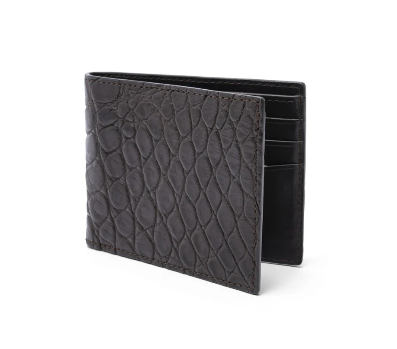 Alligator Bifold in Matte Black