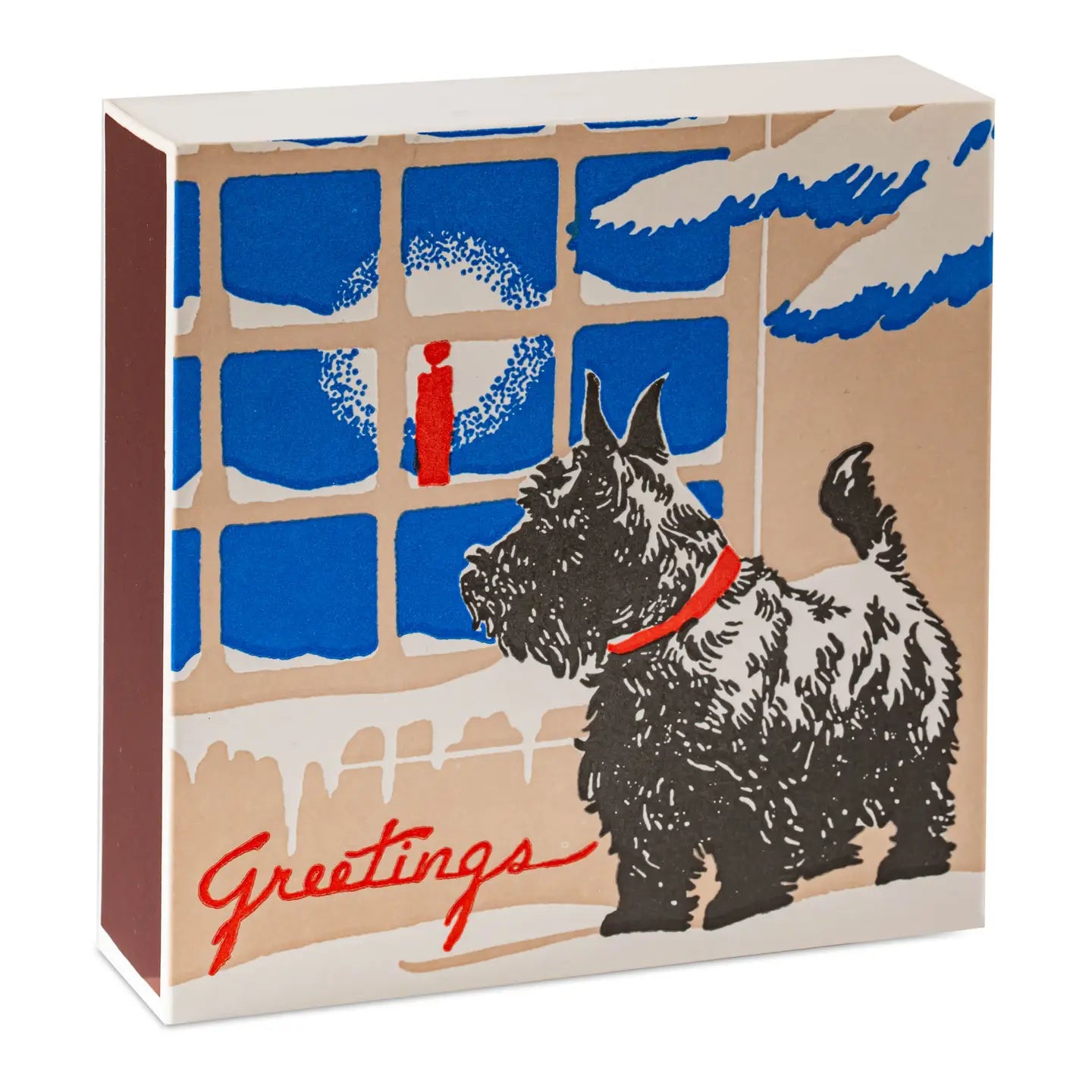 Scotty Dog Festive Match Box