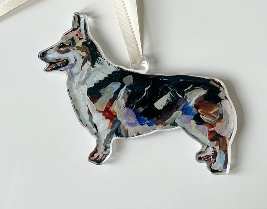Corgi Tri Acrylic Ornament