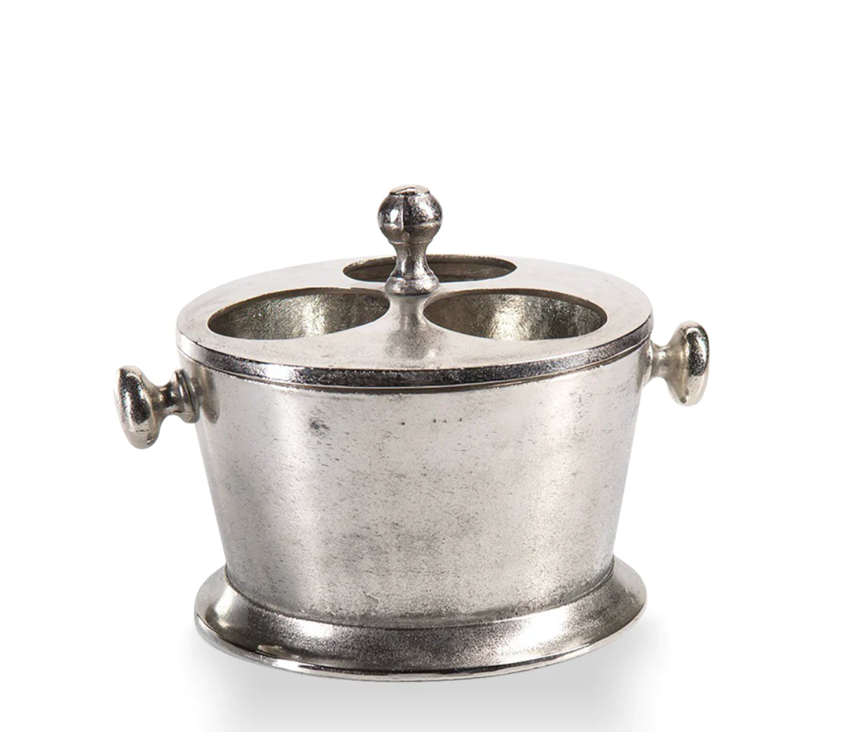 Raw Aluminum 3 Bottle Wine Holder