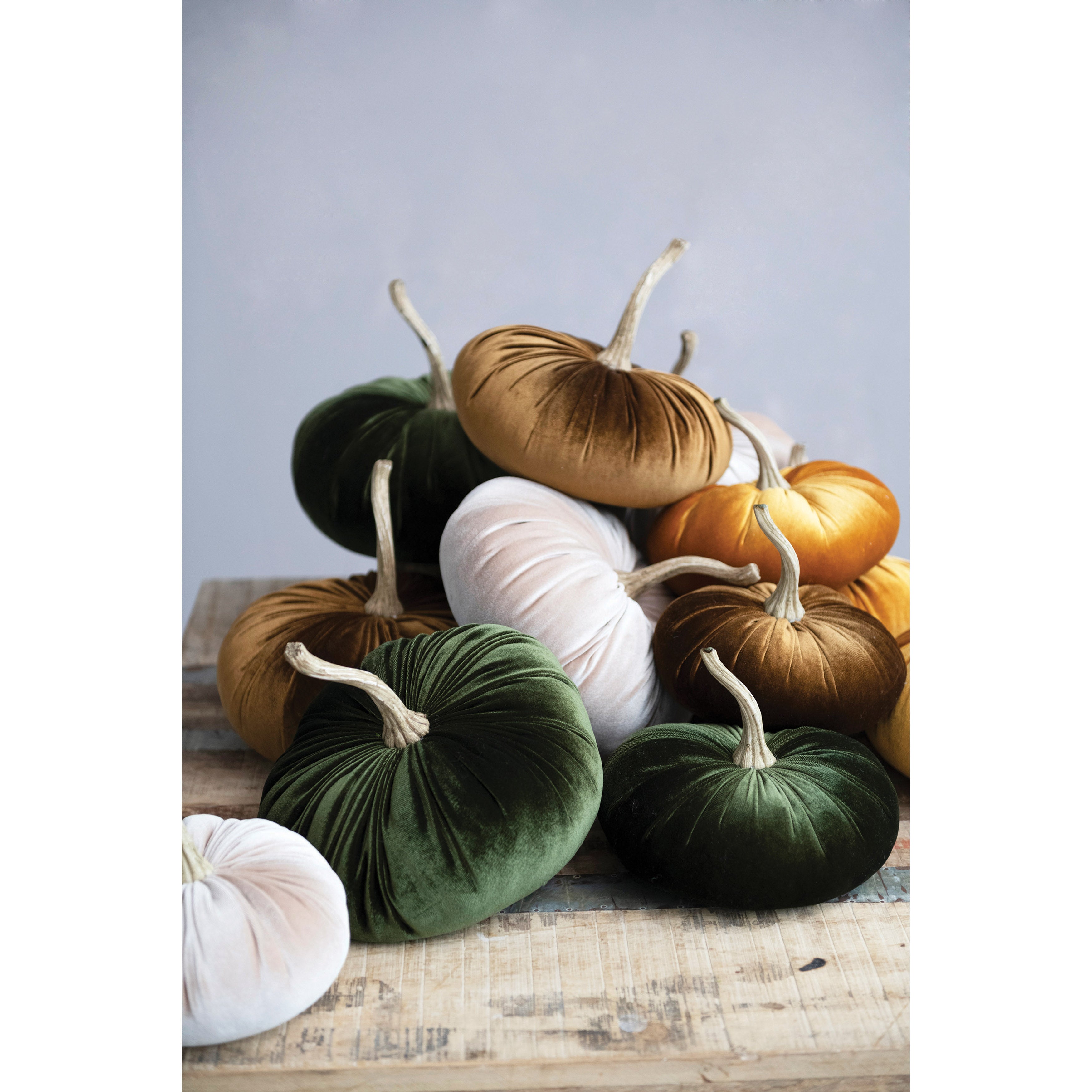 Green Velvet Pumpkin
