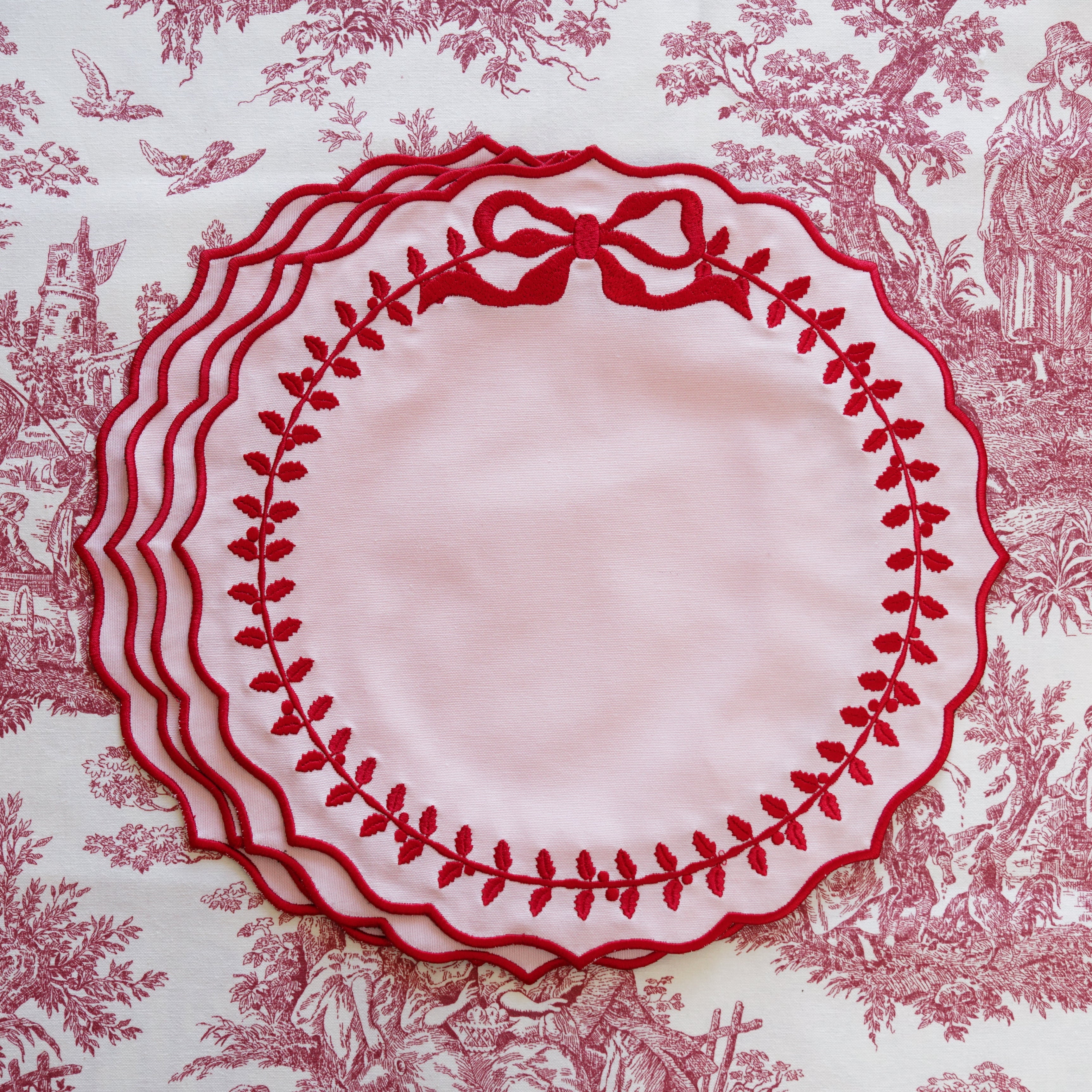 Champagne Pink Cotton Placemat