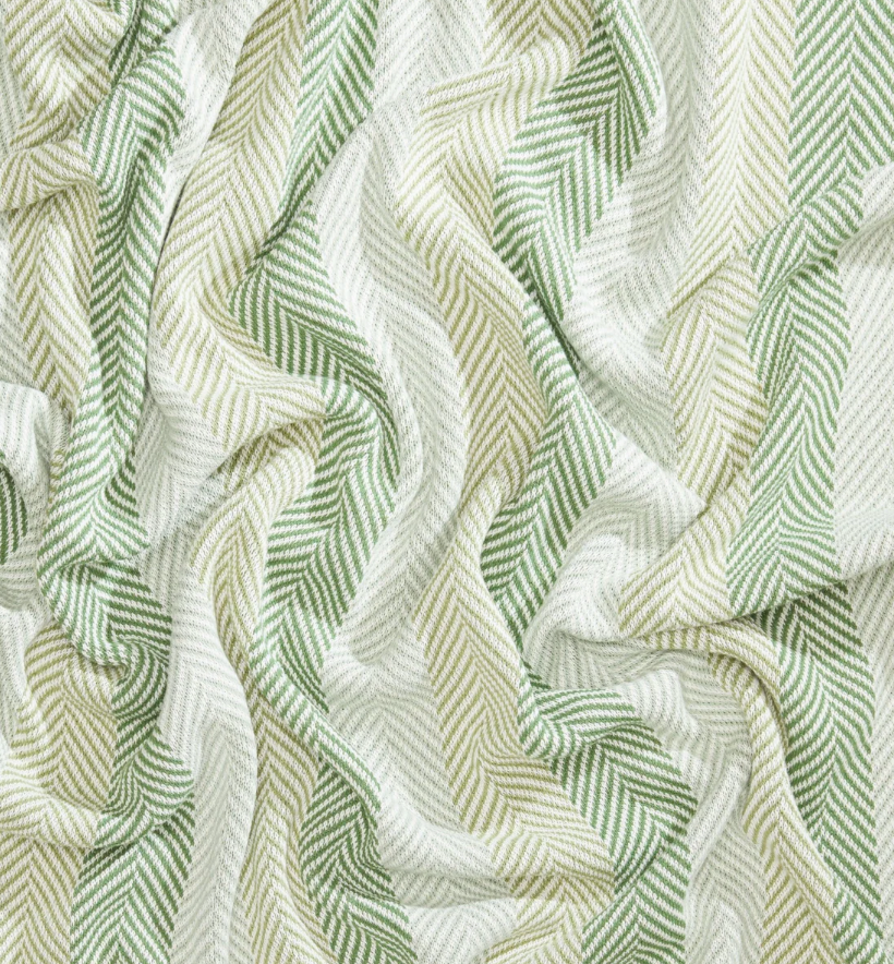 Herringbone Hues Green Blanket