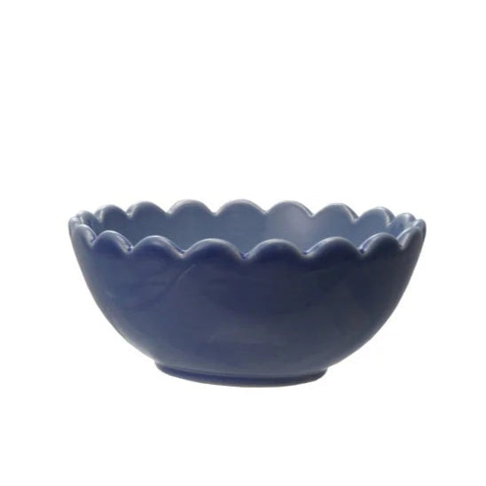 Stoneware Scalloped Bowl