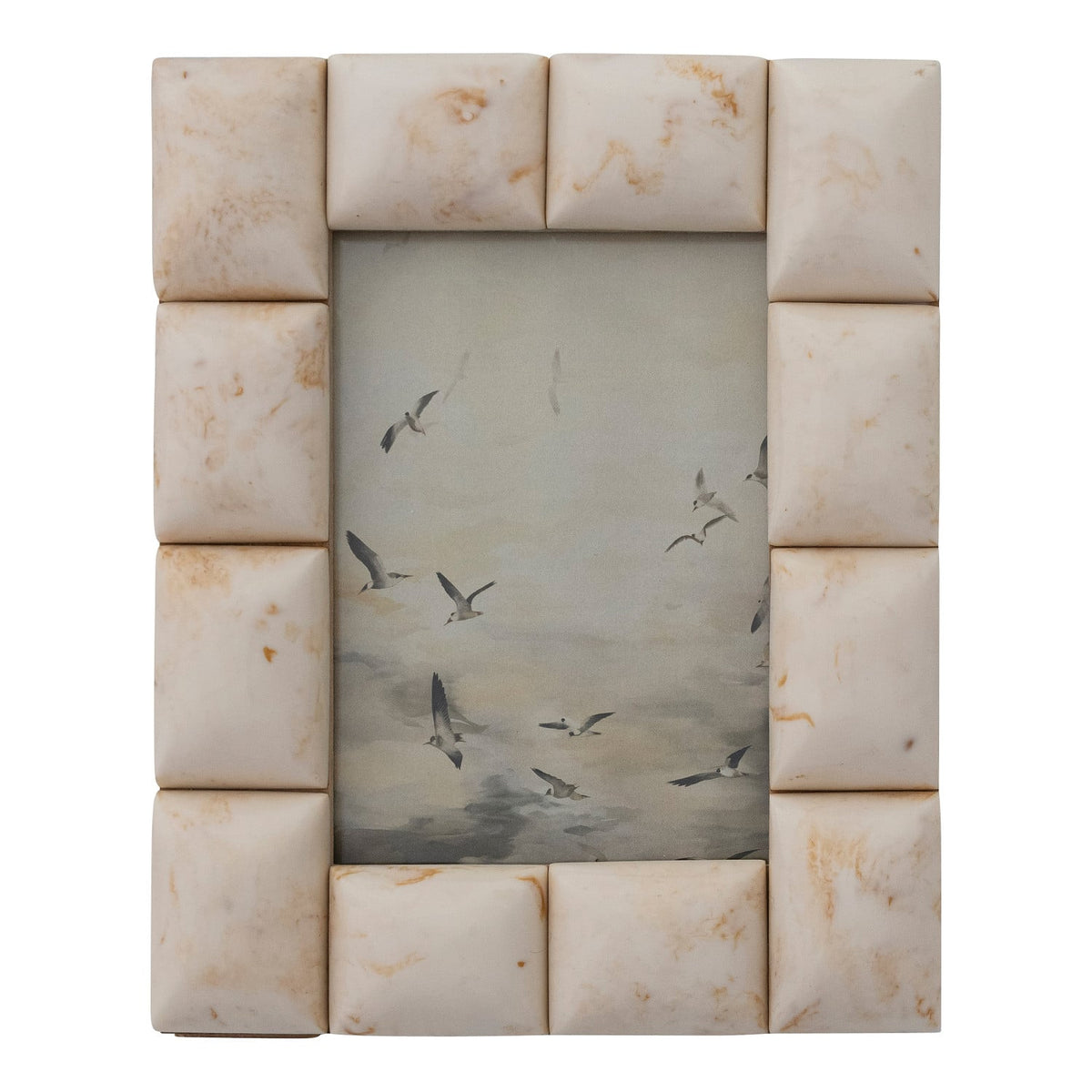 Marbled Resin Ivory Picture Frame