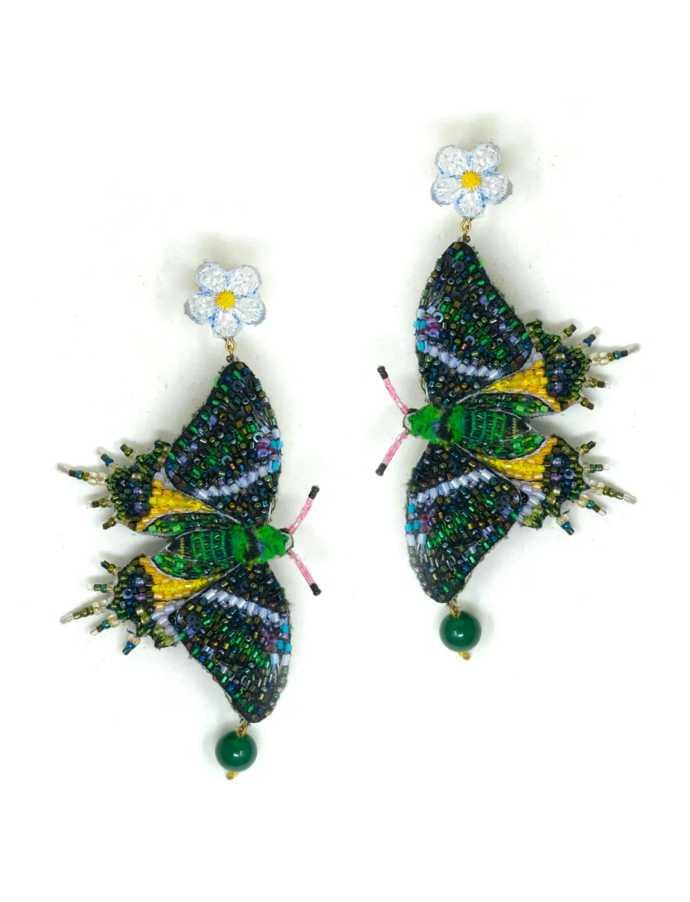 Golden Kaiser Butterfly Earrings