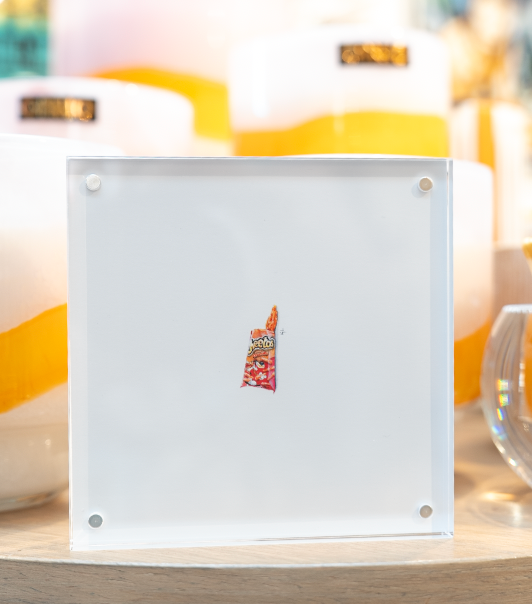 Cheetos Miniature Watercolor Painting