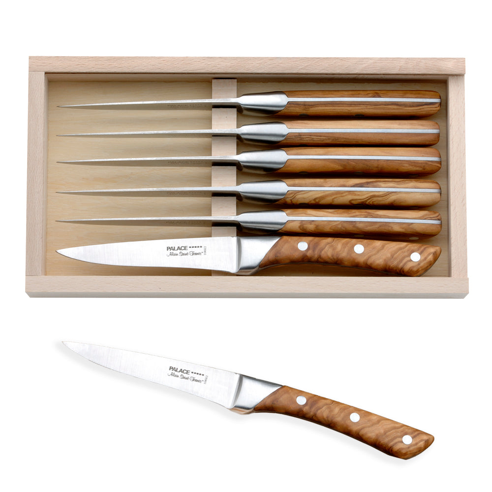 Pretty Box of 6 Palace Steak Knives 930CL