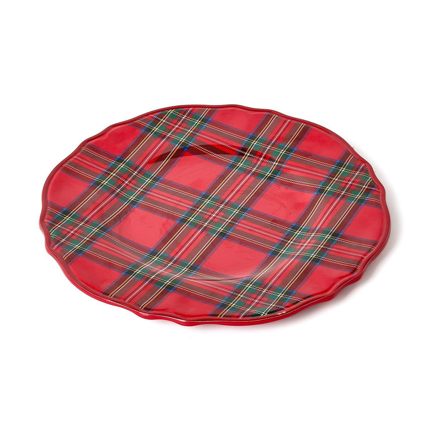 Tartan Melamine Dinner Plates