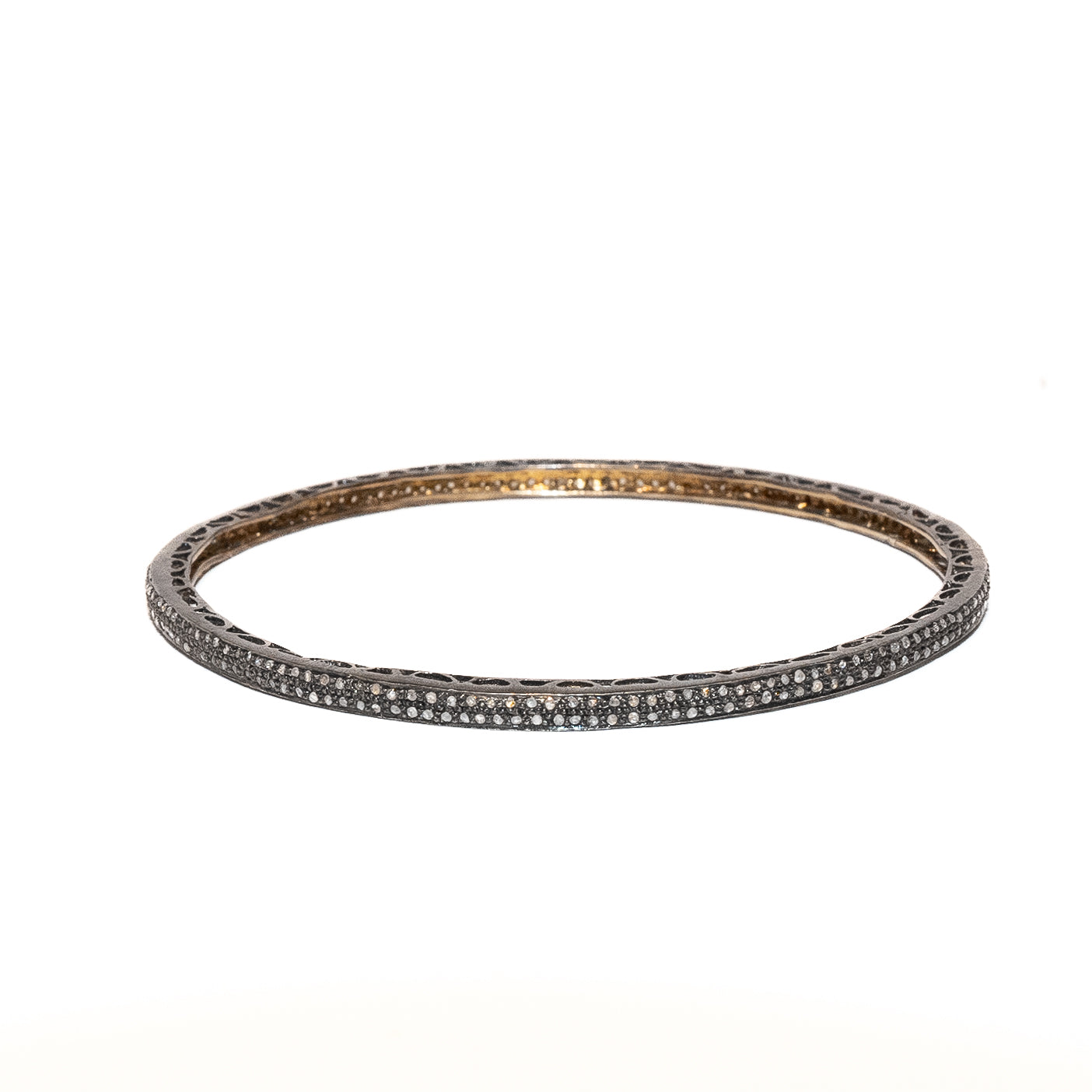 Two Row Diamond Bangle