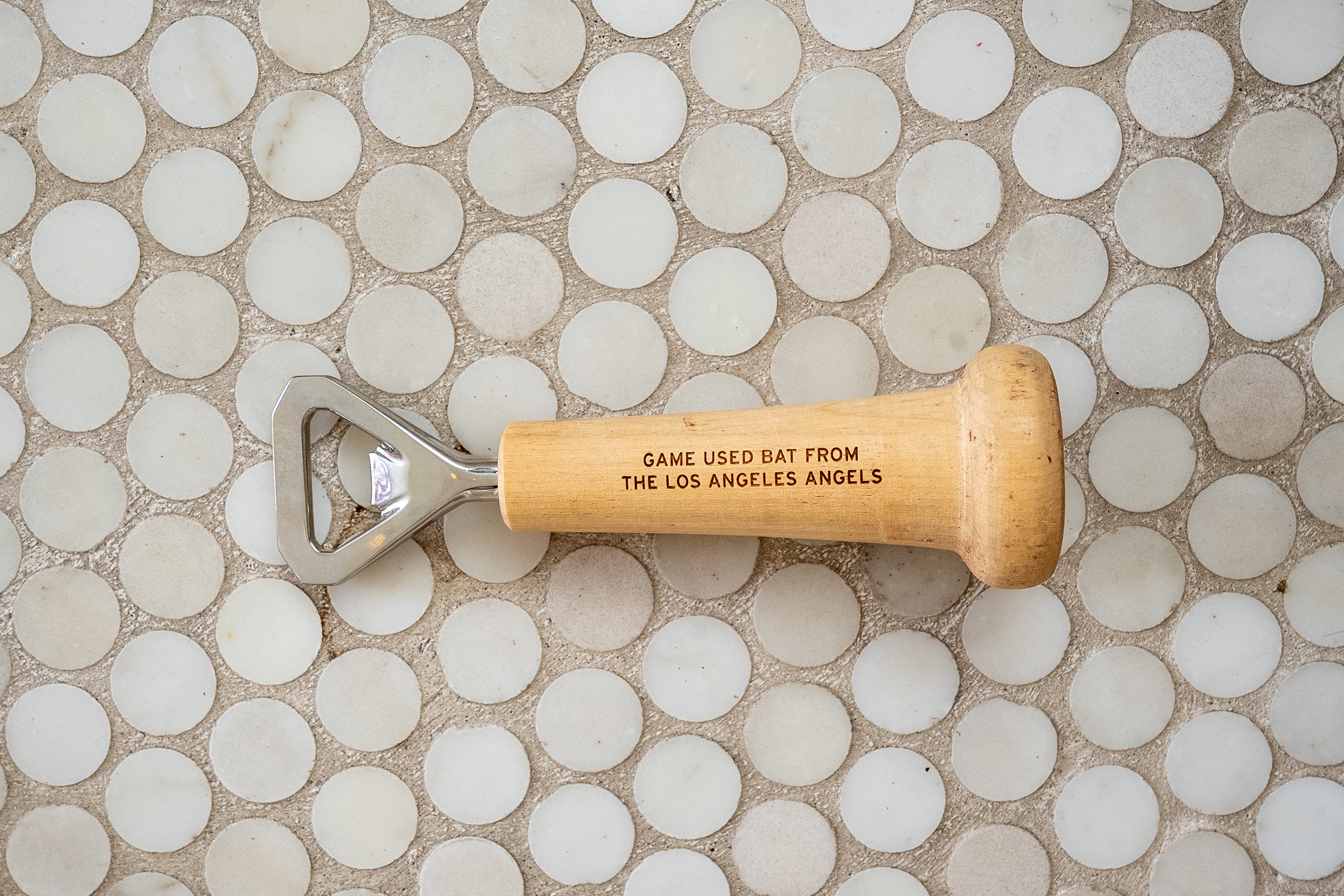 Tokens & Icons Los Angeles Angels Bat Knob Bottle Opener