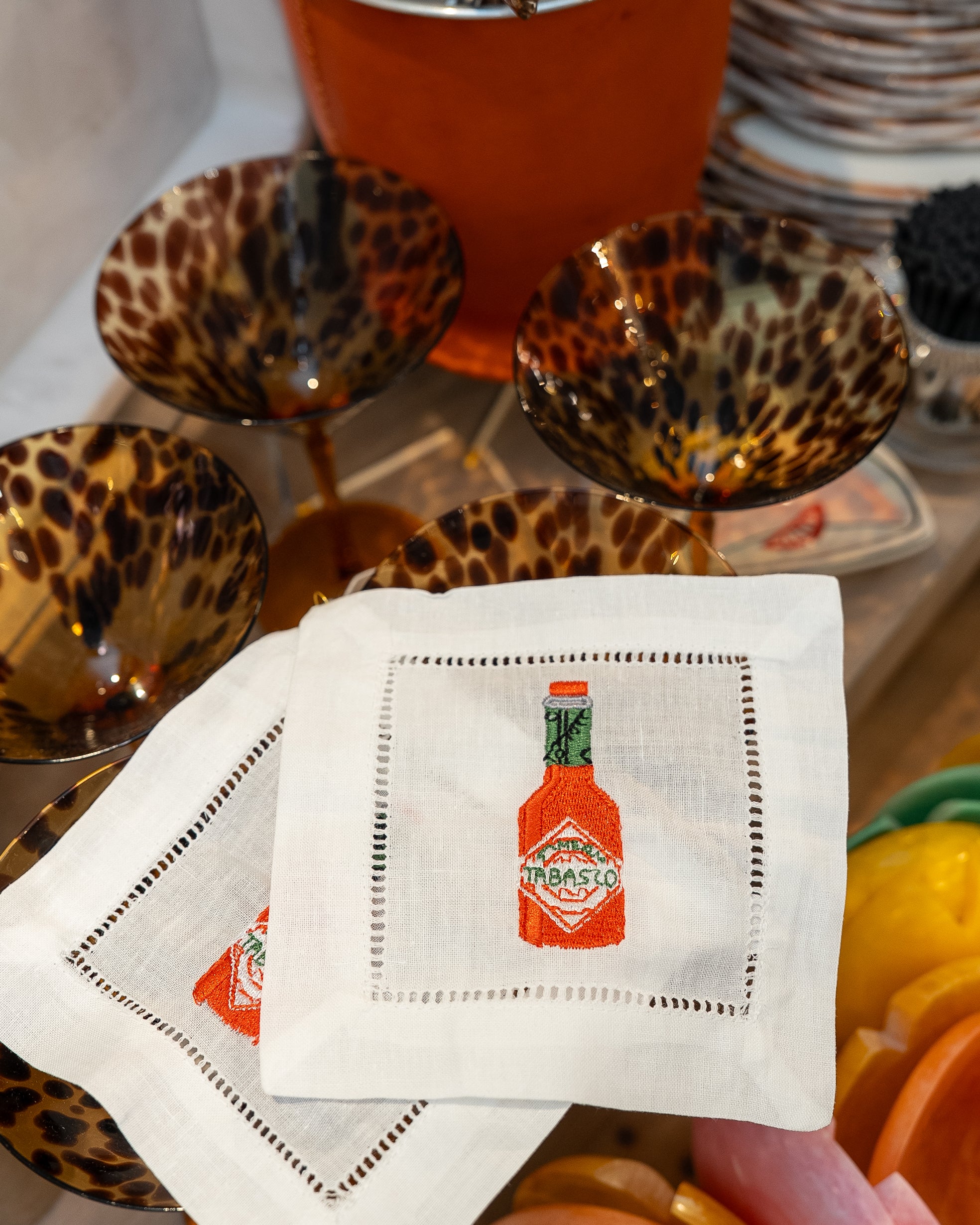 Tobasco Cocktail Napkin