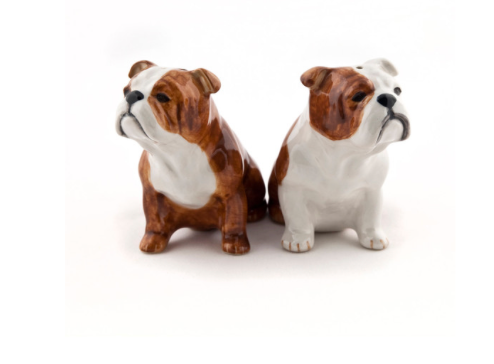 Bulldog Salt & Pepper Shakers