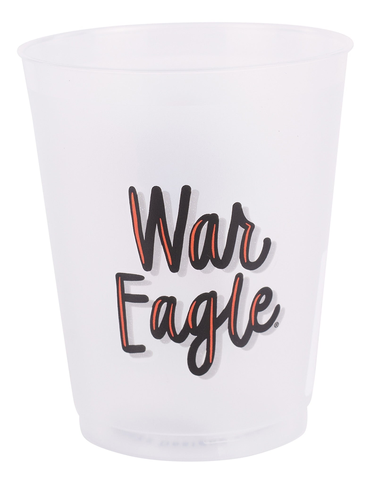 Auburn Mascot Frosted Cups - Set of 8