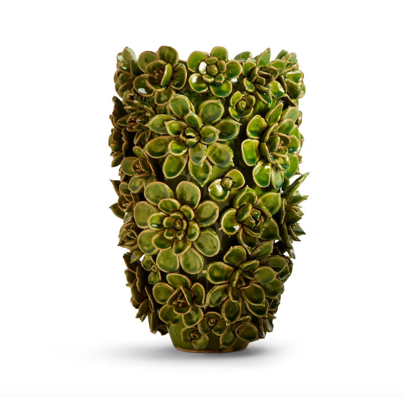 Succulents Green Planter/Vase - Ceramic - LARGE