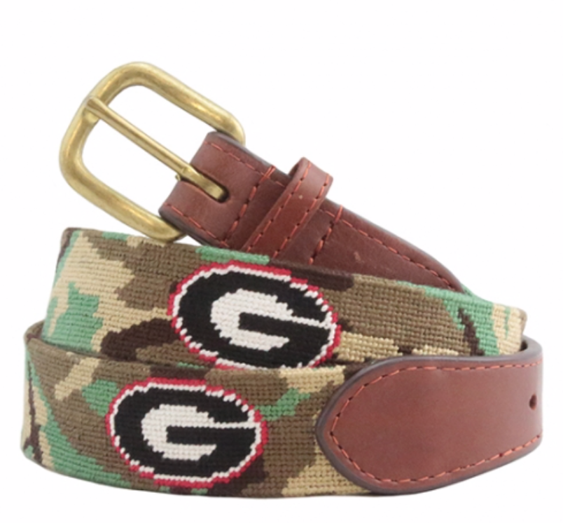 Georgia Needlepoint Camo Belt