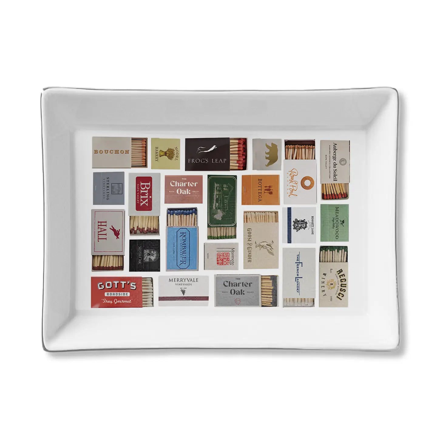 Ceramic Tray Napa Valley Matches