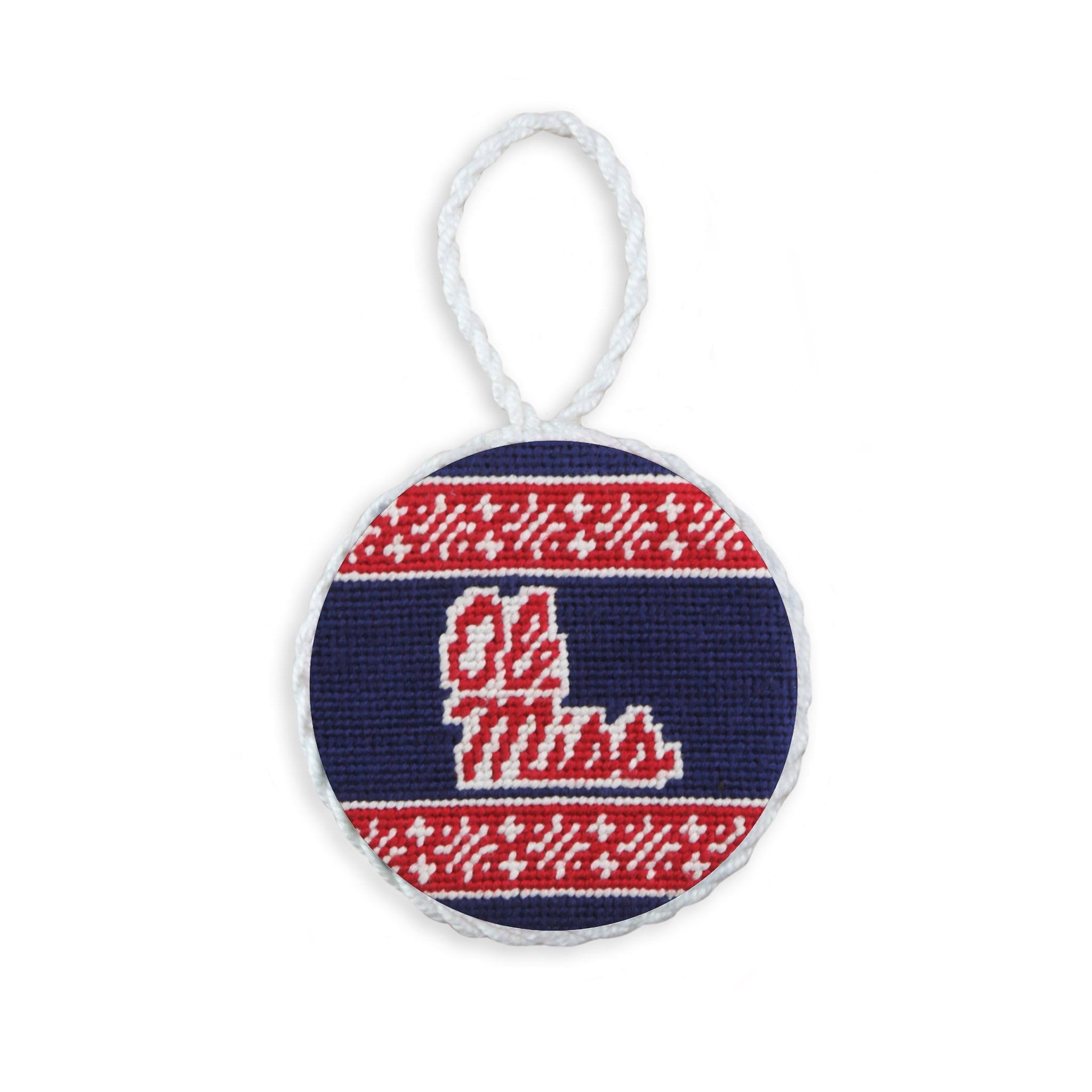 Smathers & Branson Ole Miss Needlepoint Ornament
