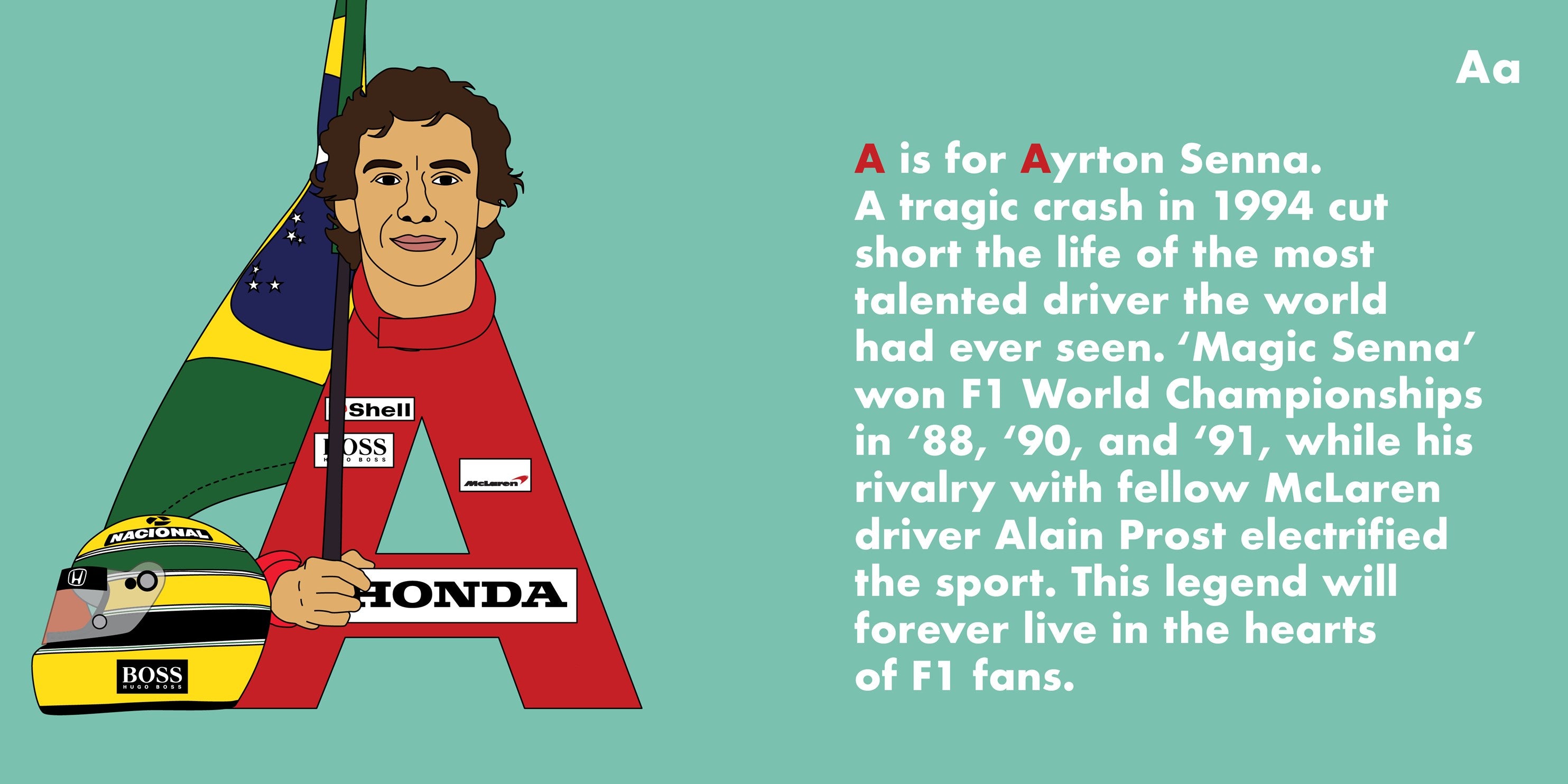 F1 Legends Alphabet