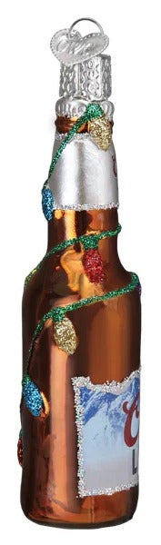 Holiday Coors Light Bottle Ornament