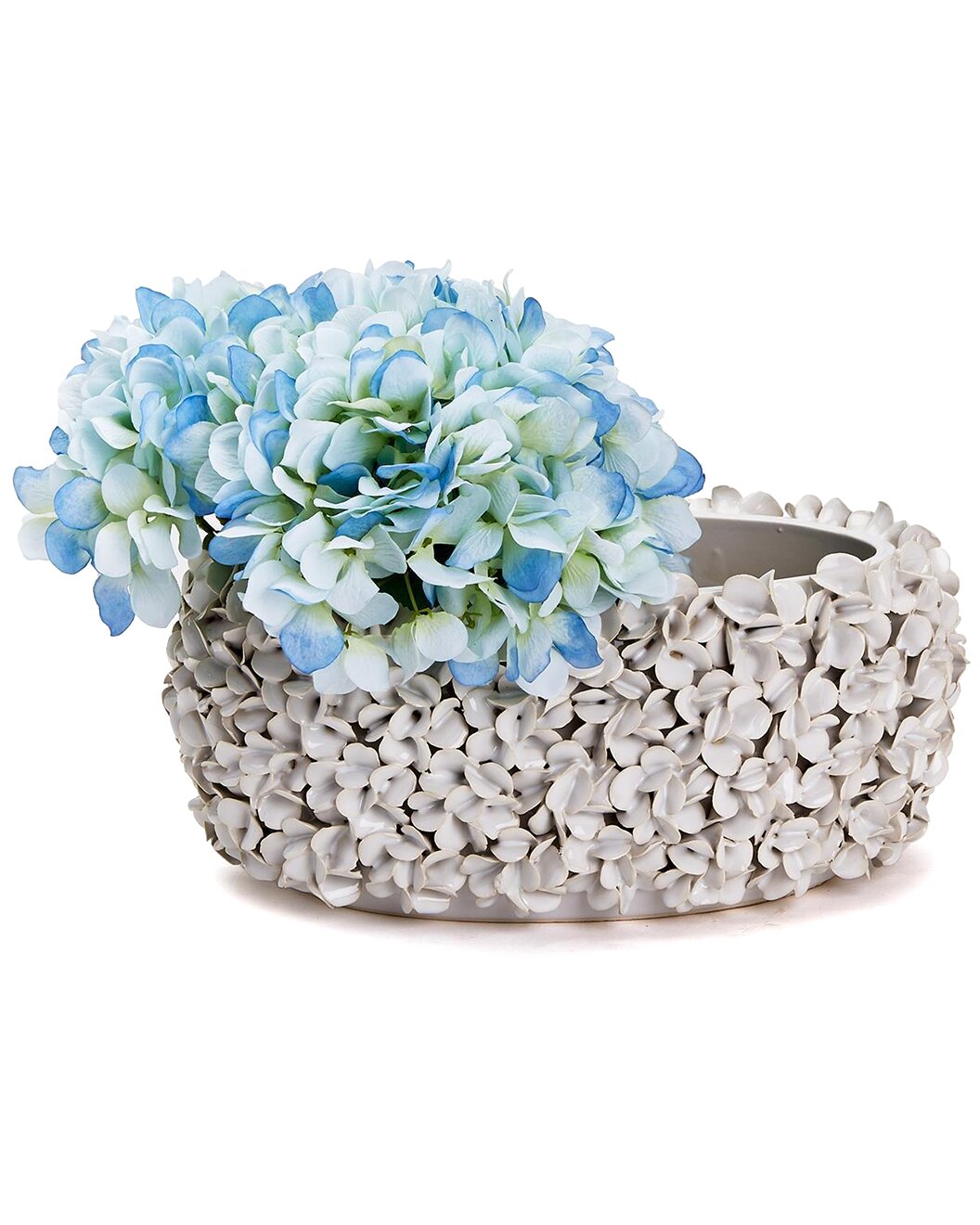 White Hydrangea Planter