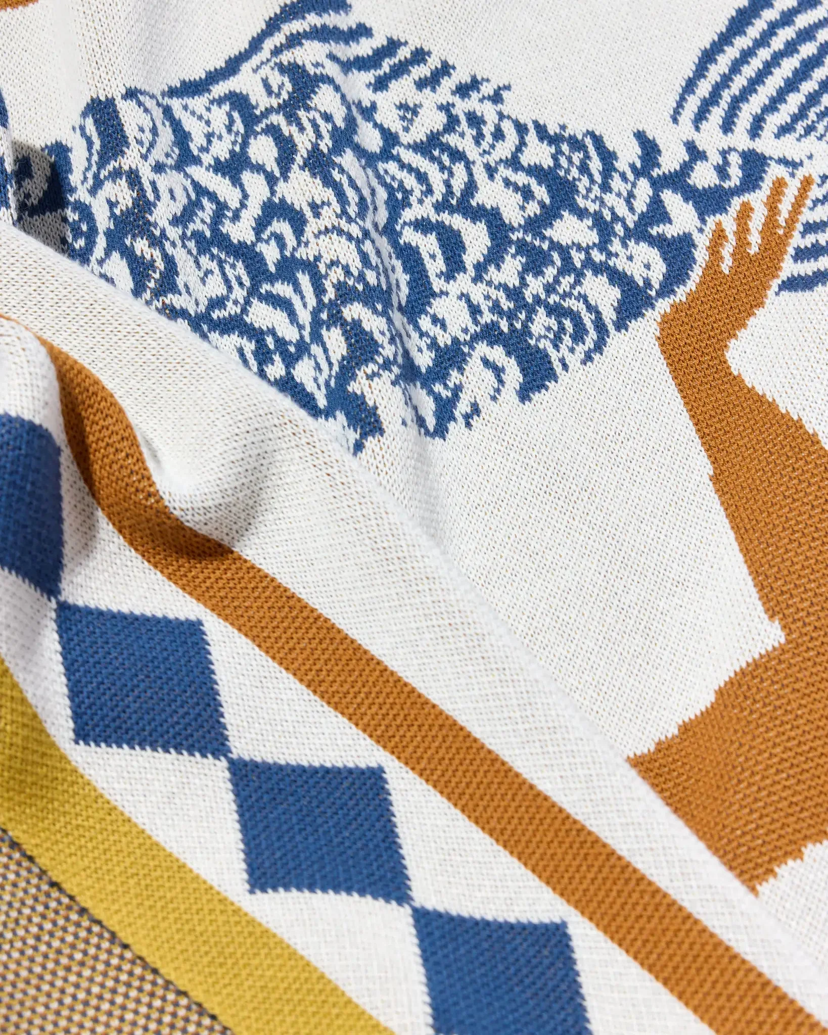 Un Beau Poisson Knit Blanket - Sunny Day
