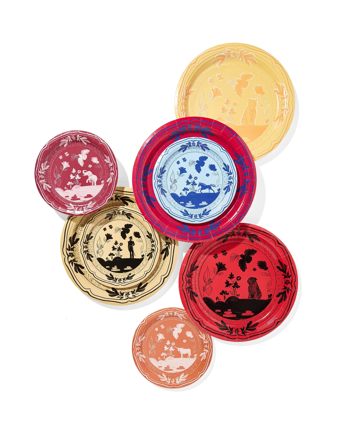 Tuscaloosa Elephant Mini Hors d'oeuvre Paper Plates - 50 Pack