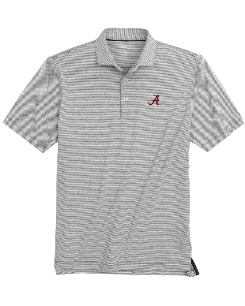 Alabama Lyndon Striped Jersey Performance Polo
