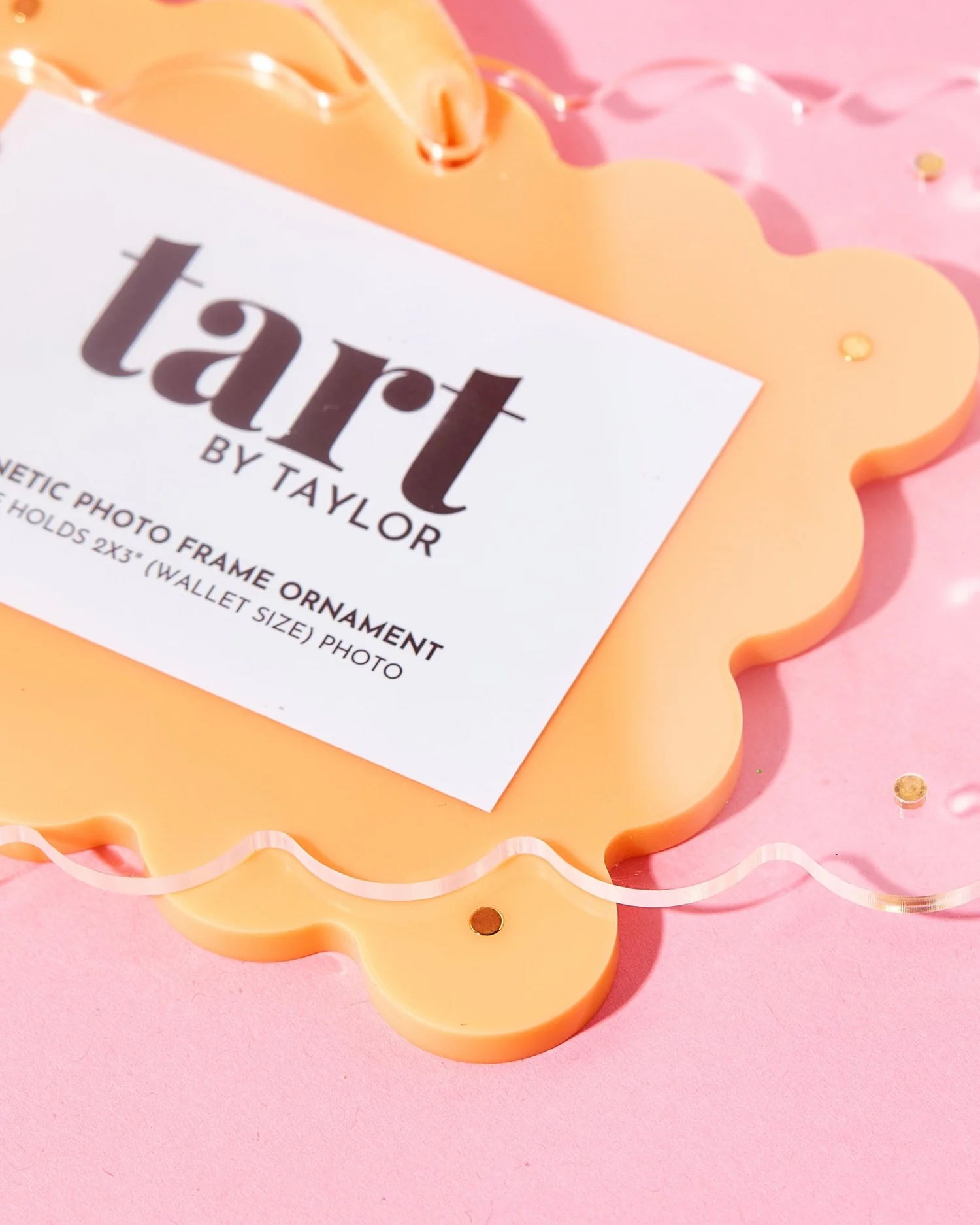 Frame Ornament - Orange Sherbert