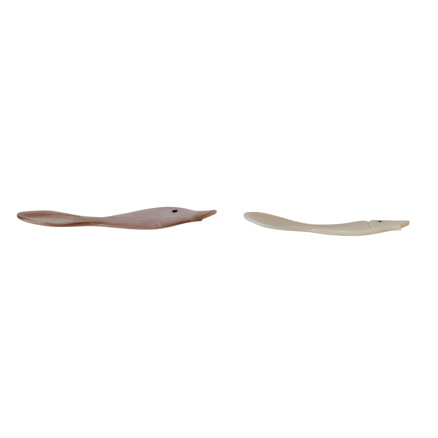 Natural Shell Spoon with Fish Shaped Handle