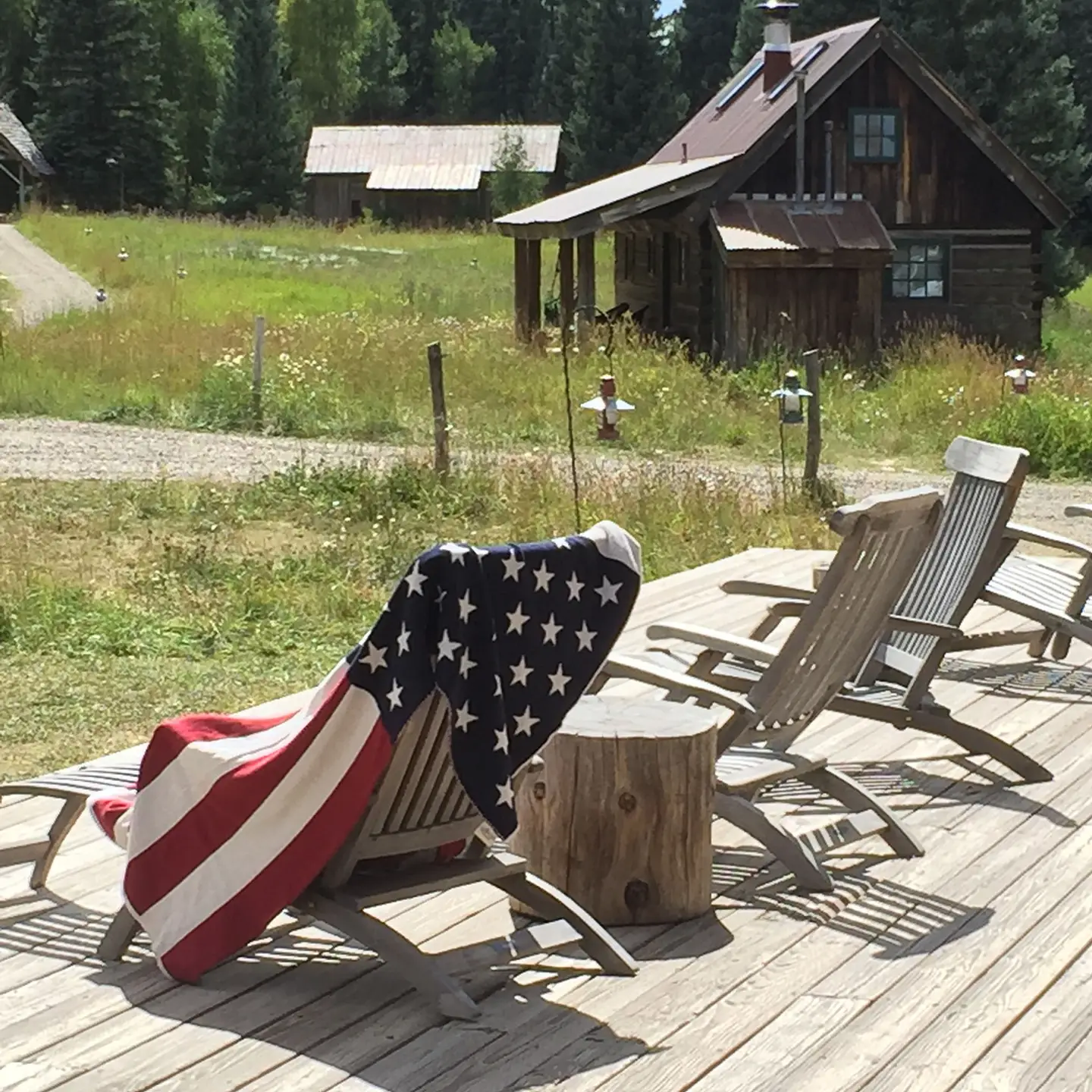 American Flag Throw Blanket