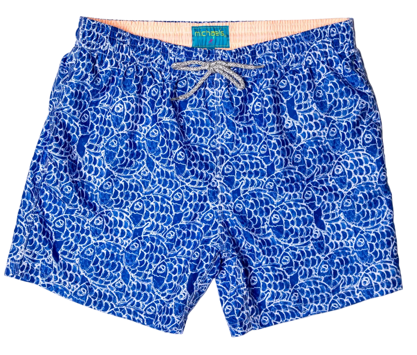 Boys Abstract Fish Swim Trunks