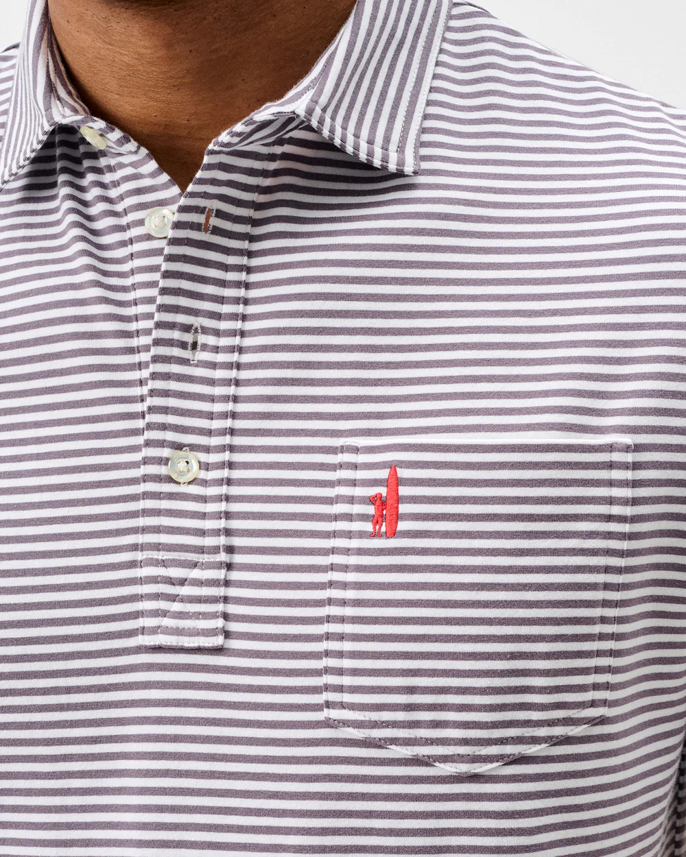 Jacks Stripe Original 4-Button Polo