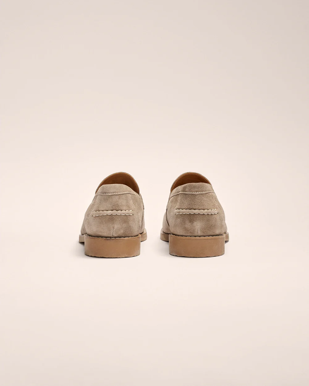 J-Flex Suede Penny Loafer - Stone