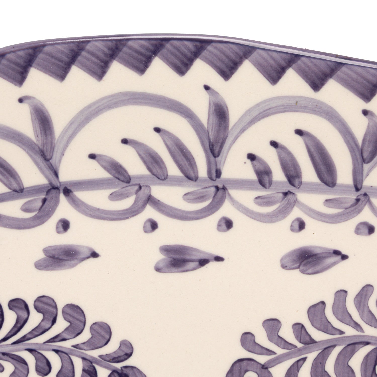 Hand-Painted Stoneware Platter