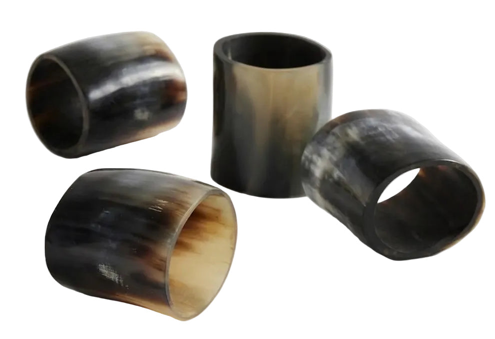 Horn Napkin Rings - Set of 4