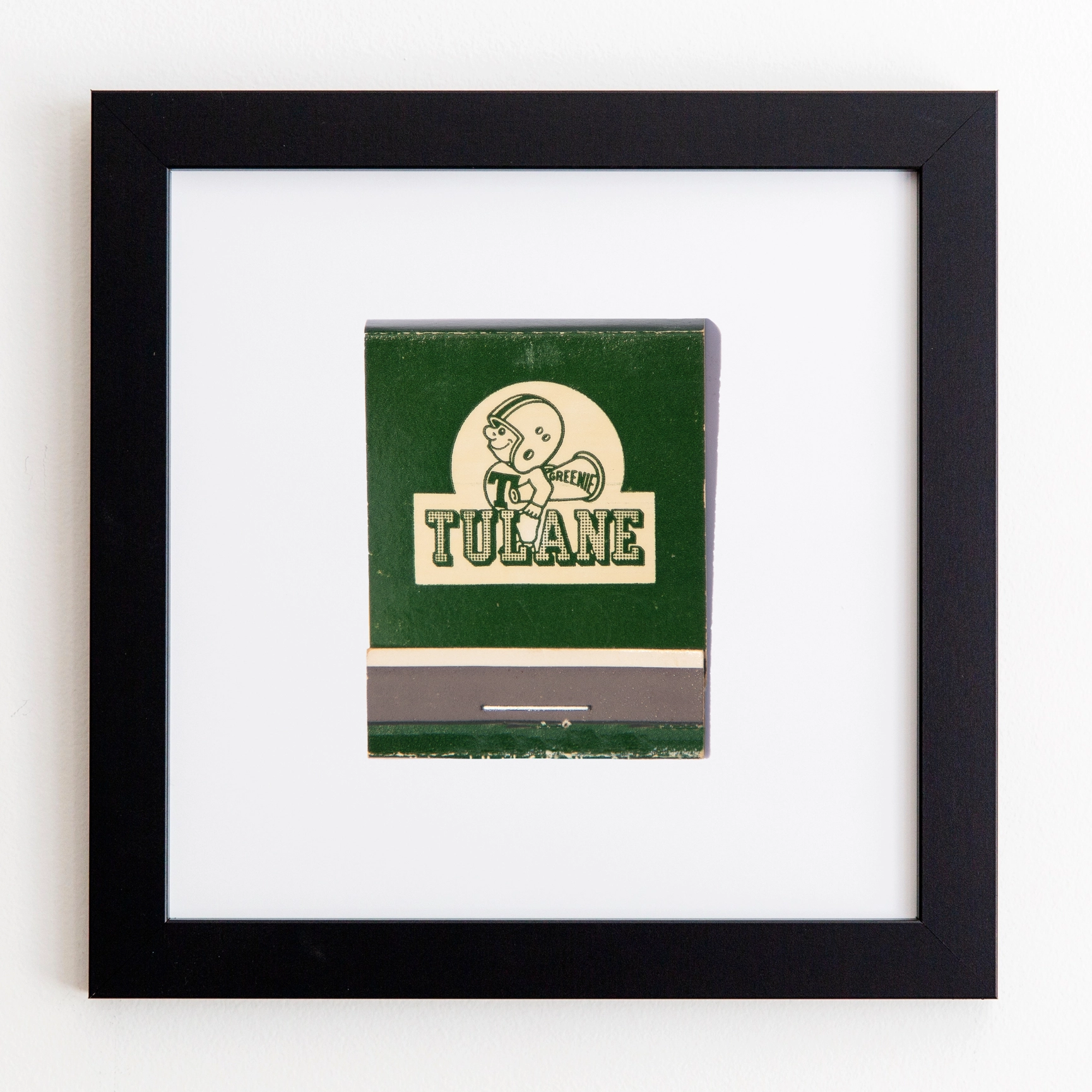 Tulane Matchbook Print - Black Frame
