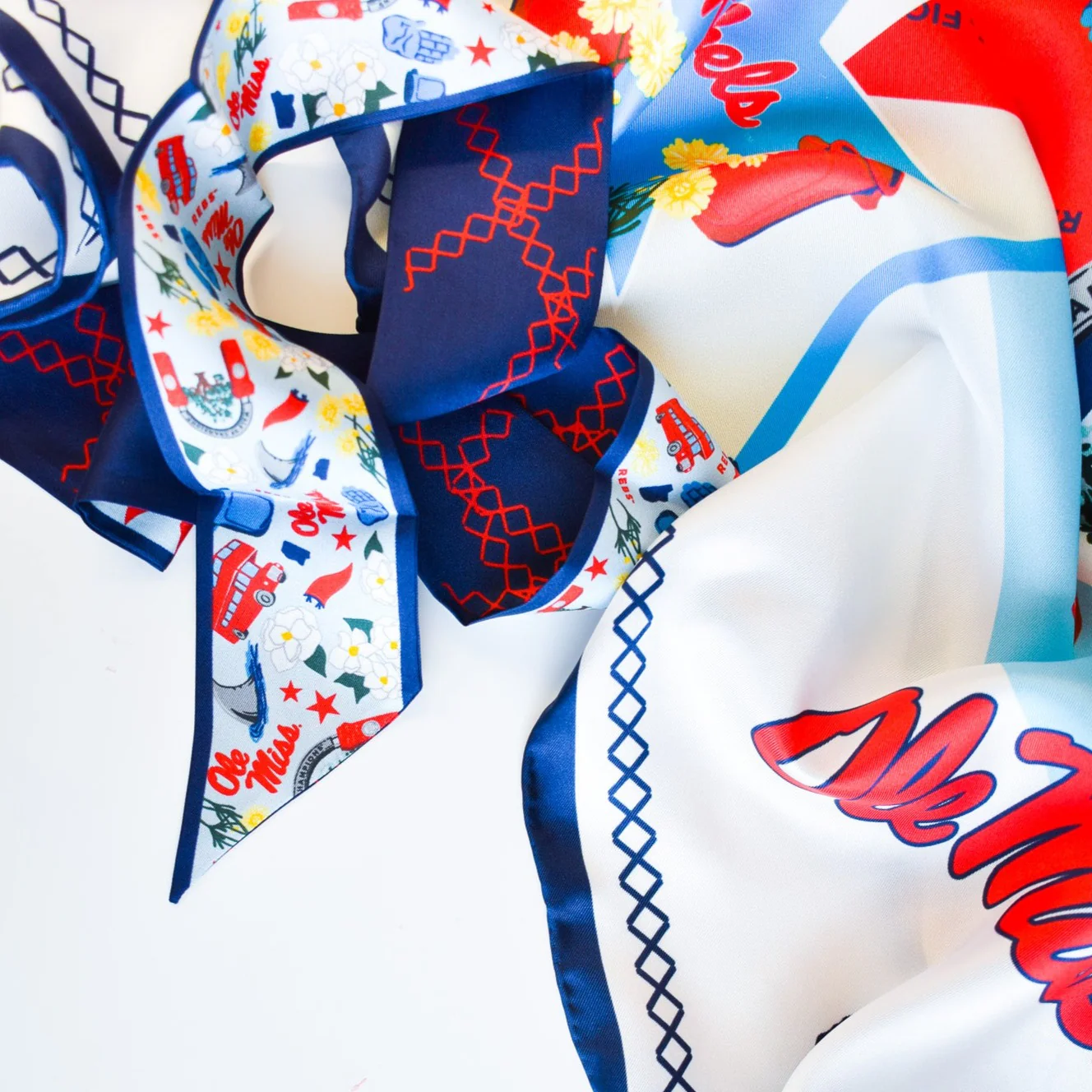 Ole Miss Silk Saturday Scarf