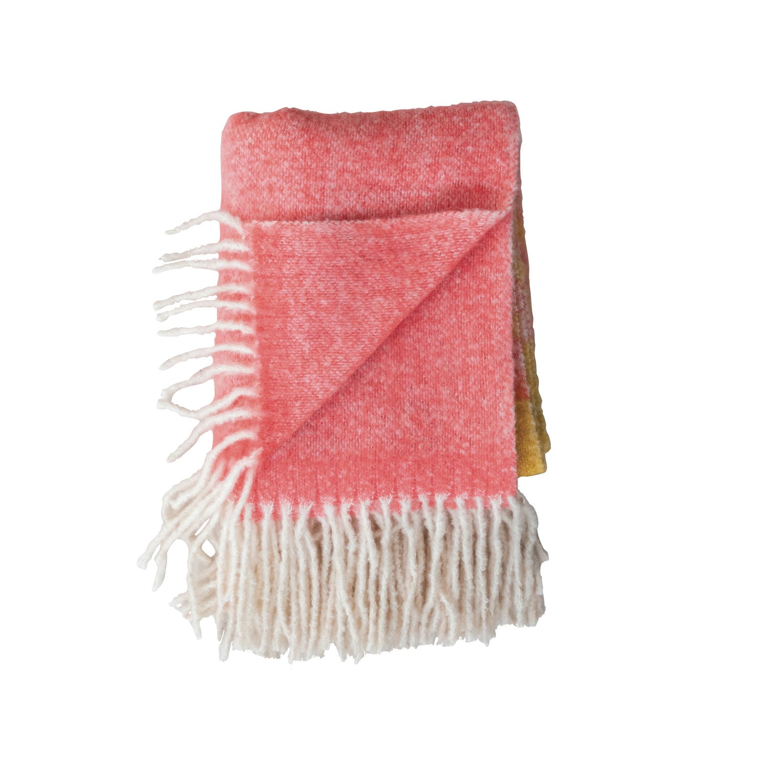 Acrylic & Wool Striped Throw